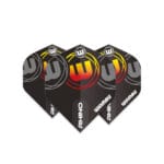 Winmau set van 3 flights | Rhino Black & Yellow