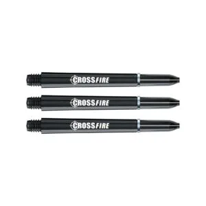 Tiges De Fléchettes Winmau Carbon Fibre Noir – Lot De 3 – Longueurs Extra Short, Short, Medium