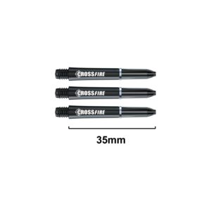 Red Dragon Crossfire Black | Dart Shafts | Carbon