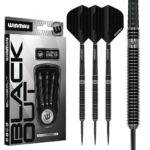 Winmau Blackout steeltip dartpijlen | 90% Tungsten | Parallel