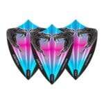 Red Dragon set van 3 flights | Hardcore Freestyle Snakebite Pink & Blue