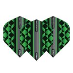 Red Dragon set van 3 flights | Hardcore | Green & Black Geometric