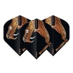 Red Dragon set van 3 flights | Peter Wright Snakebite | Black & Bronze