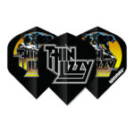 Winmau set van 3 flights | Thin Lizzy | Black