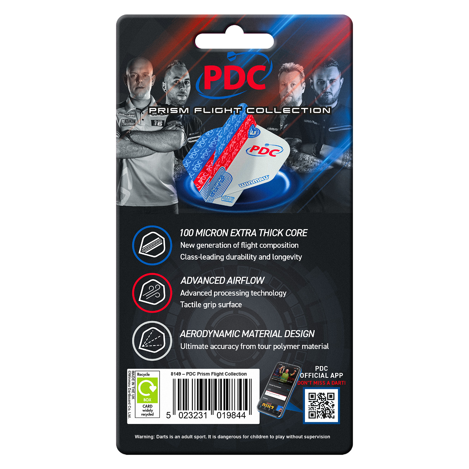 Winmau Prism Flight collection | PDC | 5 sets van 3 flights - Afbeelding 8