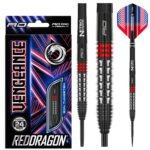 Red Dragon | Vengeance Red | Steeltip dartpijlen | 90% Tungsten