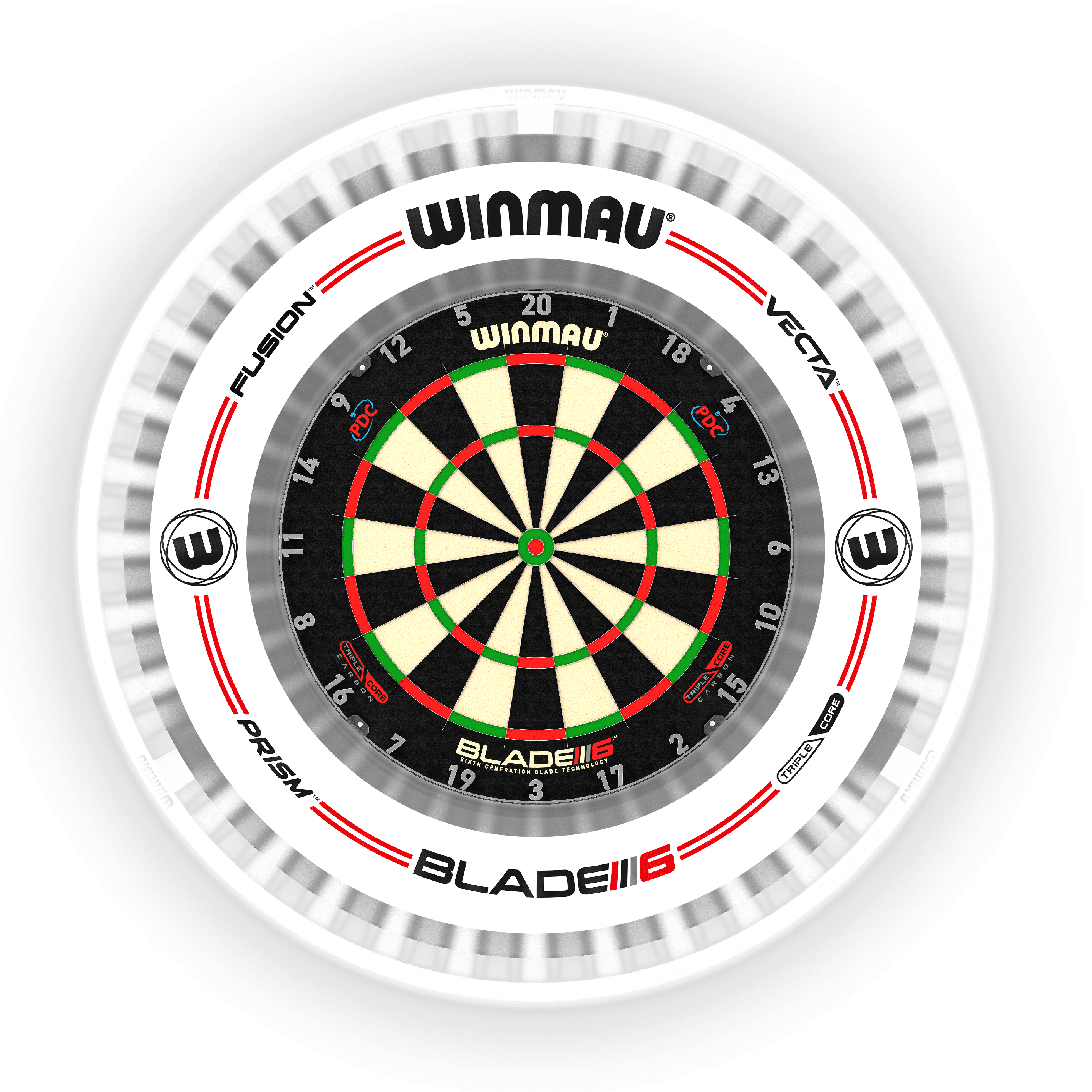 Winmau Plasma ICE 360 | Dartbord verlichting | Wit