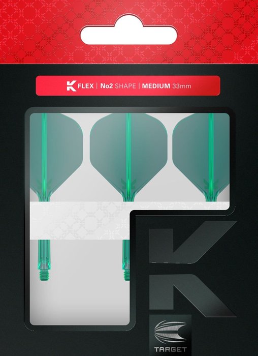 Target set van 3 flights | K-Flex Shape N02 | Green - Afbeelding 3