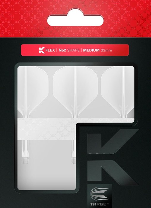 Target set van 3 flights | K-Flex Shape N02 | White - Afbeelding 3