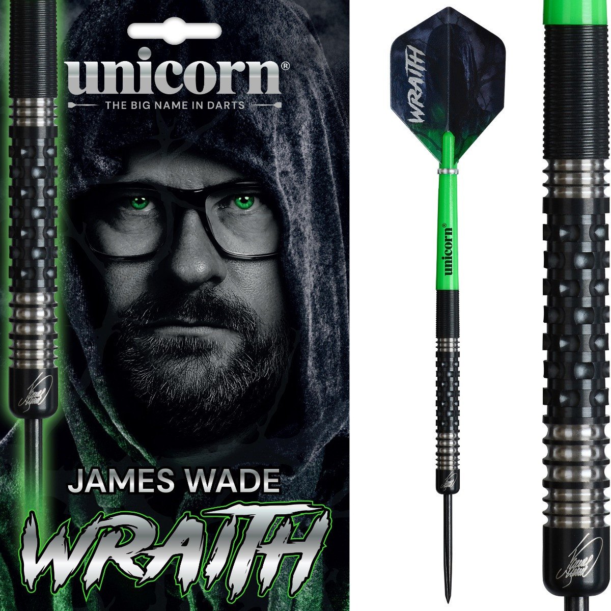 Unicorn Wraith James Wade | Steeltip dartpijlen | 90% tungsten
