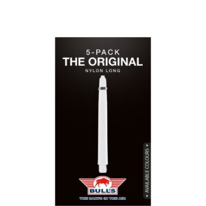 Bull’s Nylon ‘The Original’ 5-pack Shafts | White Long