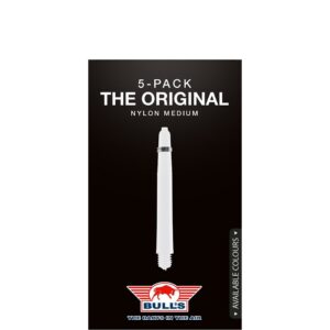 Bull’s Nylon ‘The Original’ 5-pack Shafts | White Medium