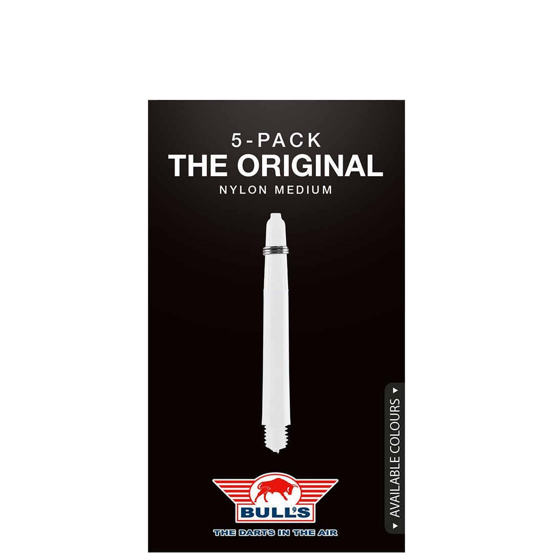 Bull’s Nylon ‘The Original’ 5-pack Shafts | White Medium
