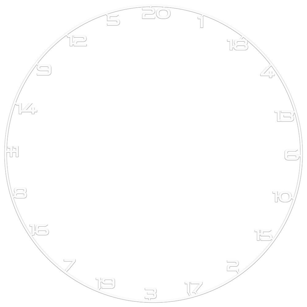 Bullet Numberring | Dartboard Number Ring | Wit