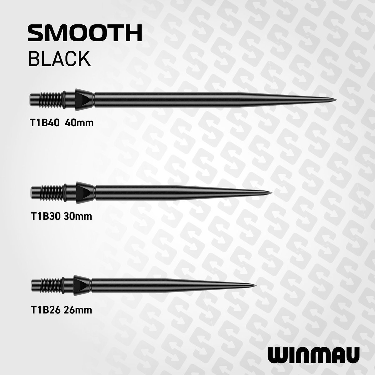 Winmau Switch Points Smooth Black - Afbeelding 3