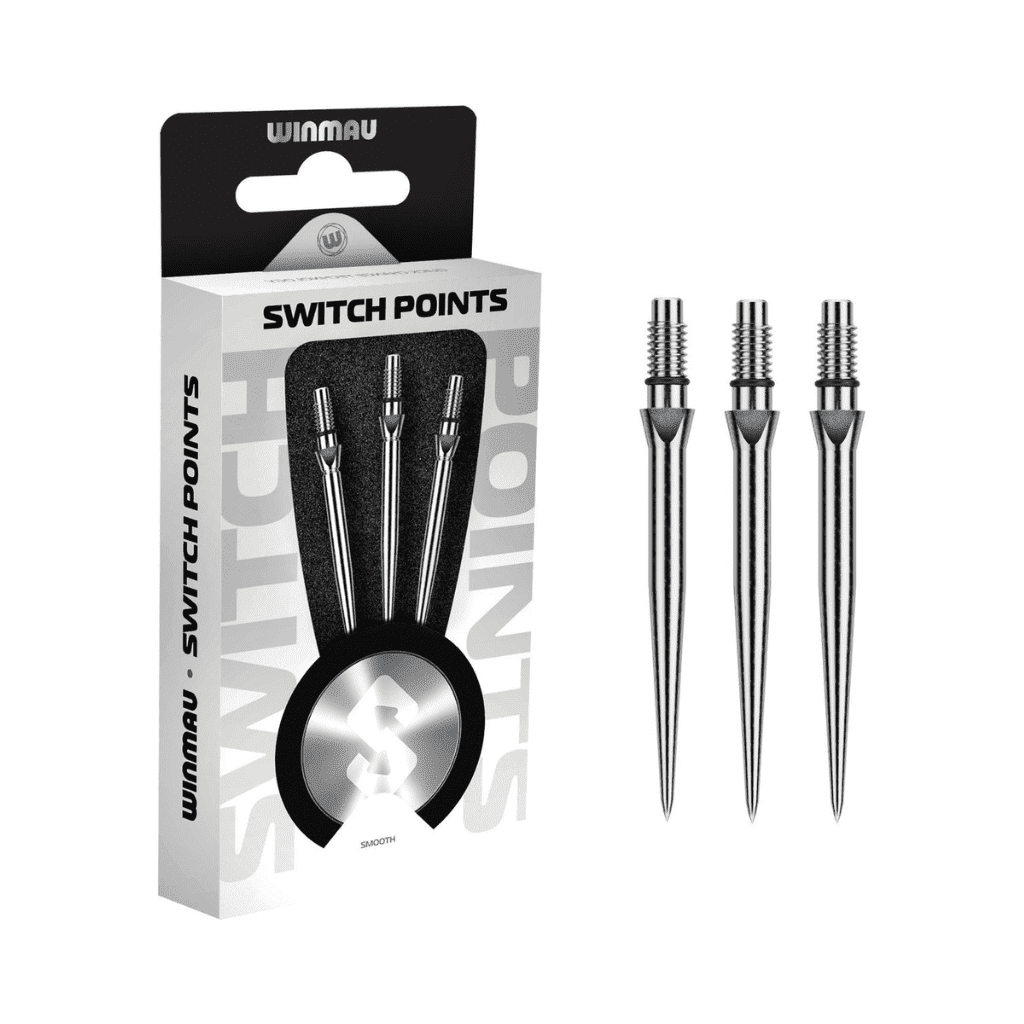 Winmau Switch Points Smooth Silver