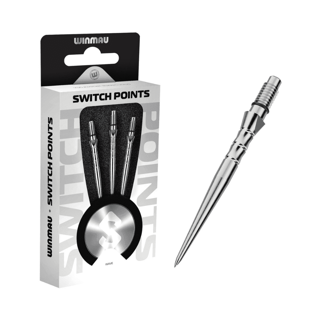 Winmau Switch Points Wave Silver - Afbeelding 2