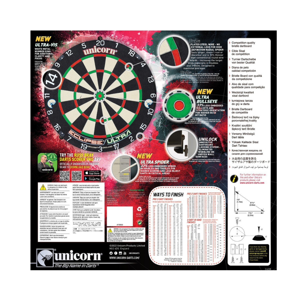 Unicorn Eclipse Ultra Dartbord - Afbeelding 4