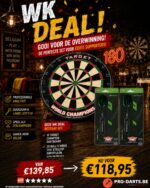 Target Champion dartboard + 2x Bull's Virus Steeltip Dartpijlen