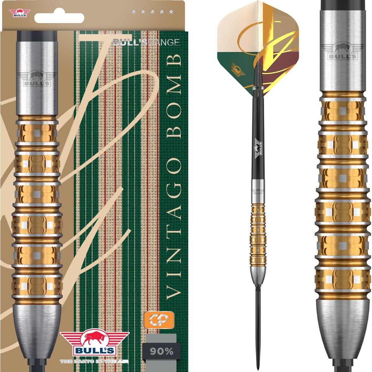 Bull’s Vintago Bomb CP Steeltip 90%