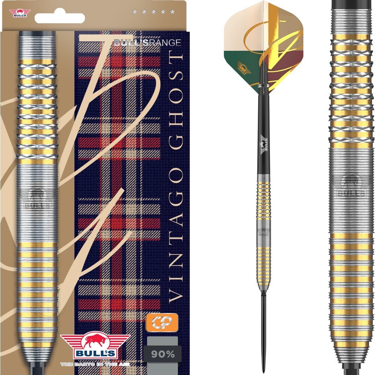 Bull’s Vintago Ghost CP Steeltip 90%