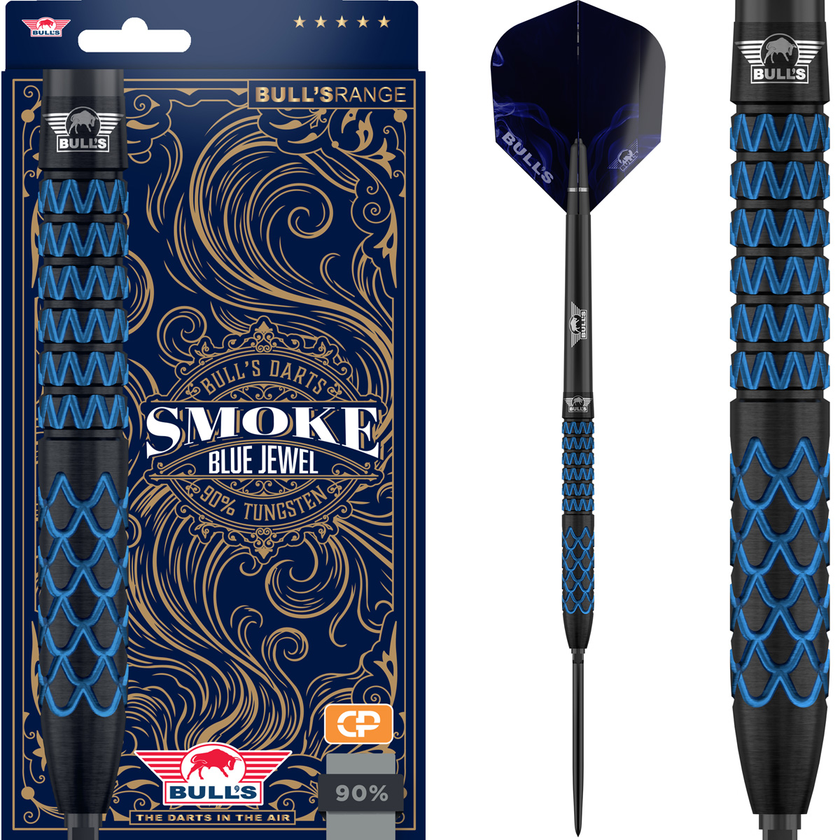 Bull's Smoke Blue Jewel CP Steeltip 90% | Meerdere Variaties