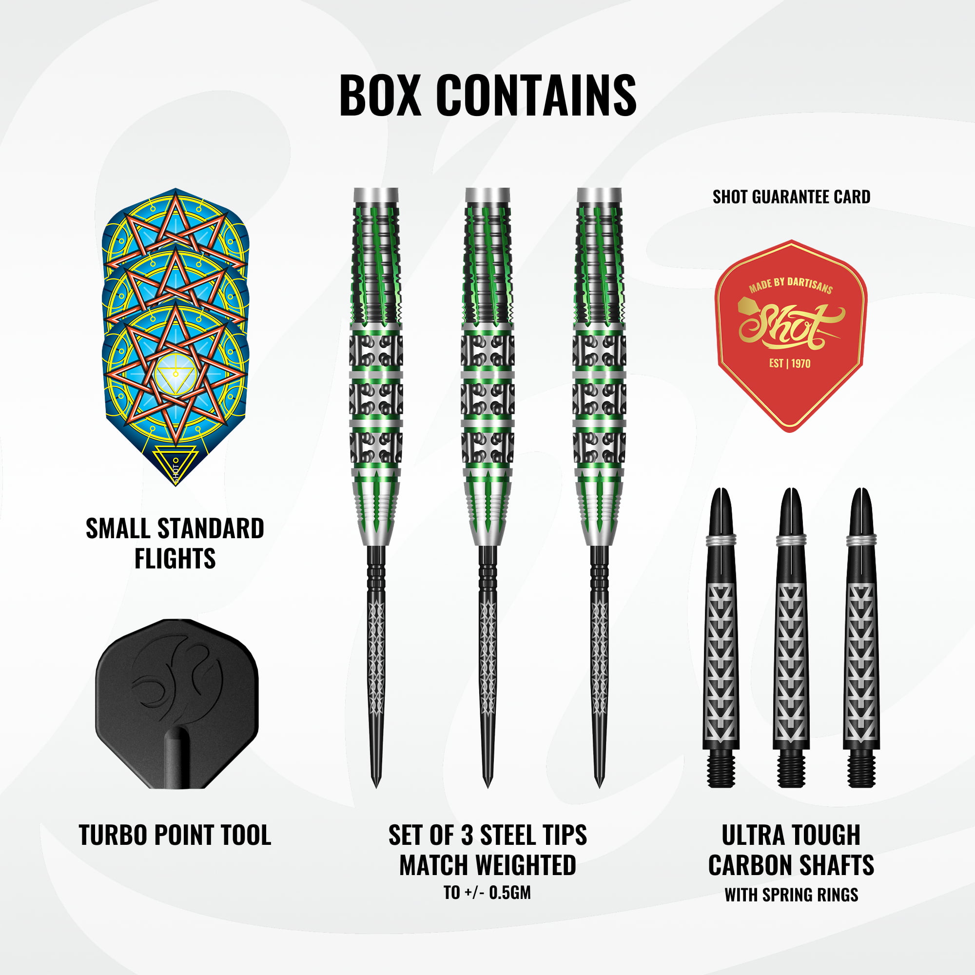 Shot Celt Druid Tungsten 90% TP Steeltip | Meerdere Variaties - Afbeelding 4