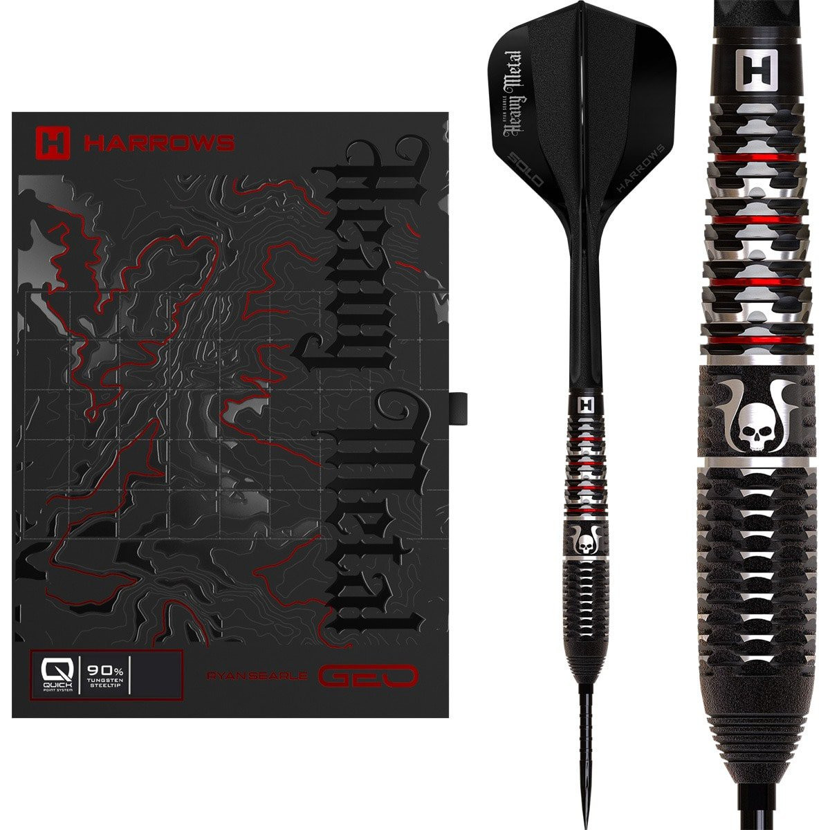 Harrows Ryan Searle Geo Tungsten 90% QP Steeltip | Meerdere Variaties