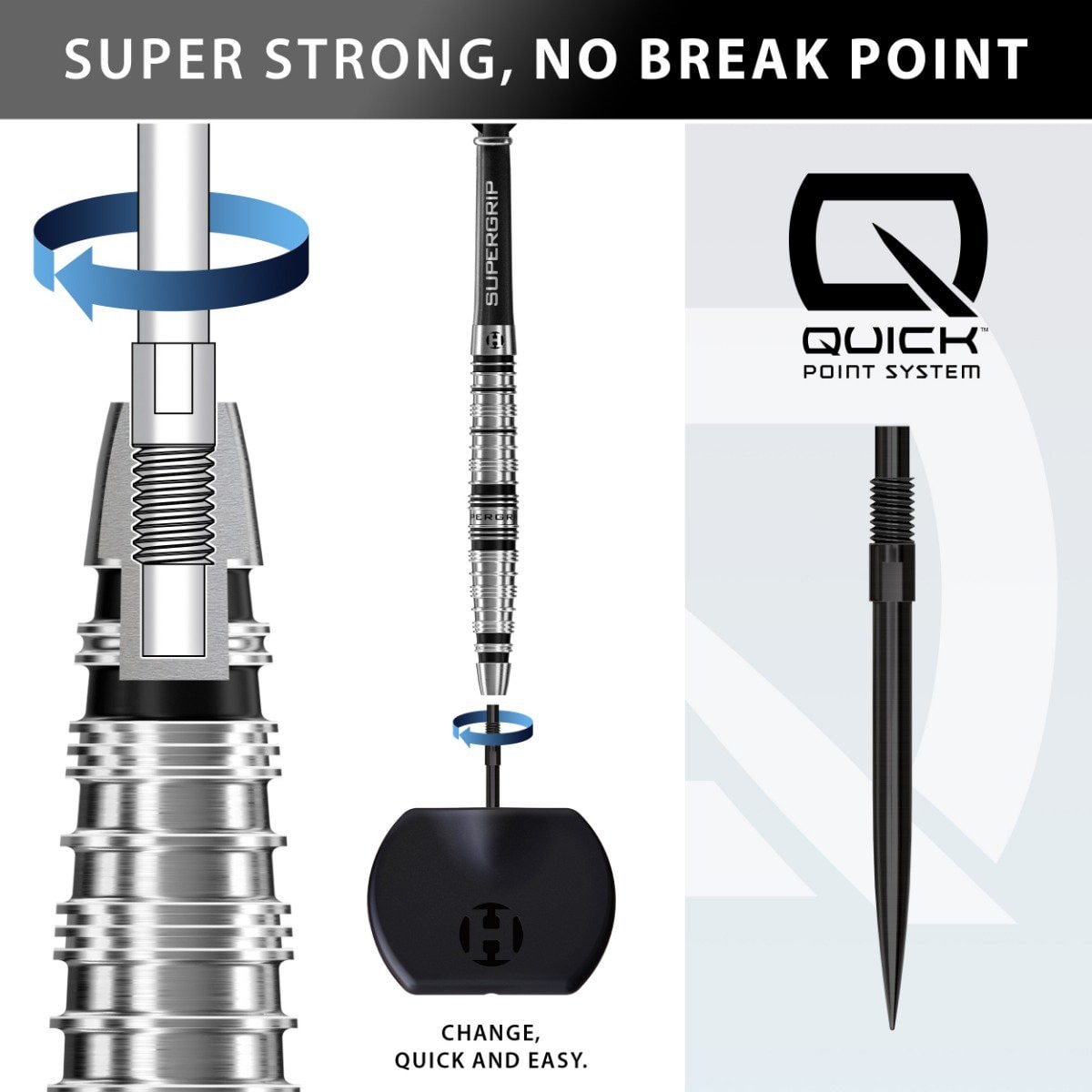 Harrows Supergrip Tropedo QP Steeltip 90% | Meerdere Variaties - Afbeelding 6