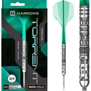Harrows Torrent Parralel 90% Sandblasted/Silver Steeltip | Meerdere Variaties