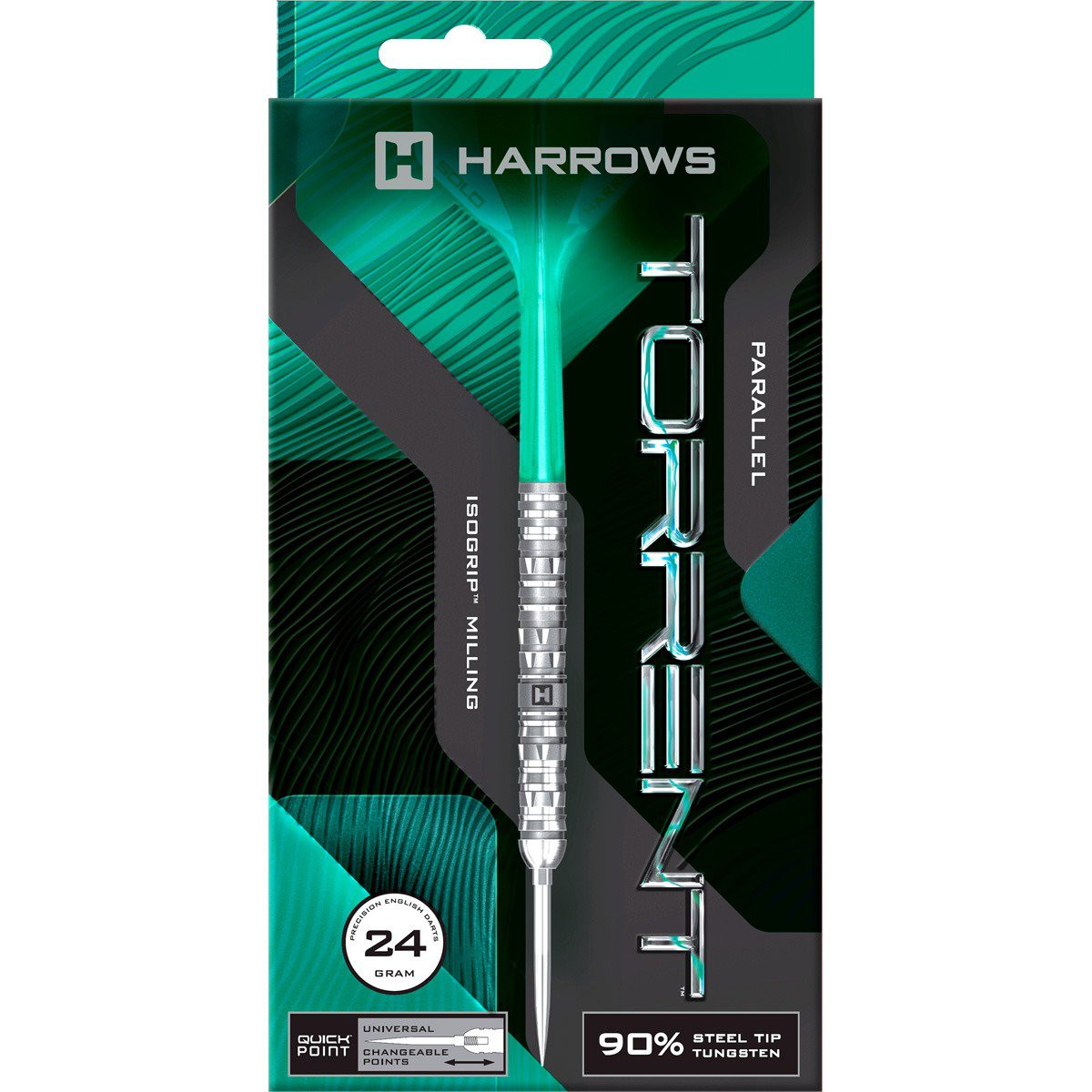 Harrows Torrent Parralel 90% Sandblasted/Silver Steeltip | Meerdere Variaties - Afbeelding 5